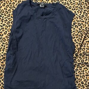 French Connection Navy Sleeveless Top